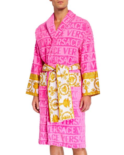 versace robe men pink|neiman marcus Versace robe.